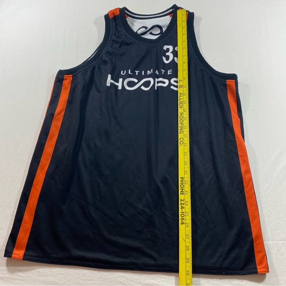 Patrick Ewing Hoops Shirt Men Medium Hoops 33 Written Reversible Sleeveless - Picture 5 of 6